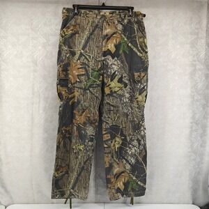 Mossy Oak Explorer Cargo Pants Mens L Camo Break-Up Midweight Hunting Utility